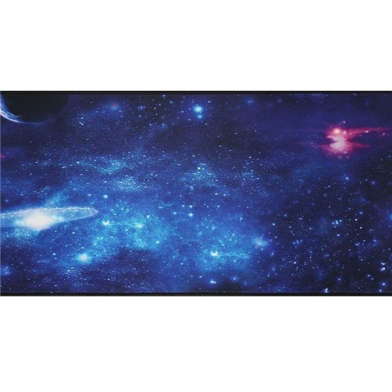 Mousepad mare, 88x30cm, cauciucat, pentru gaming, cu model Cosmos