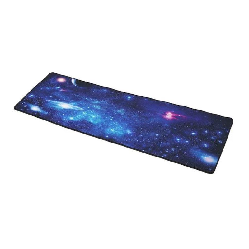 Mousepad mare, 88x30cm, cauciucat, pentru gaming, cu model Cosmos