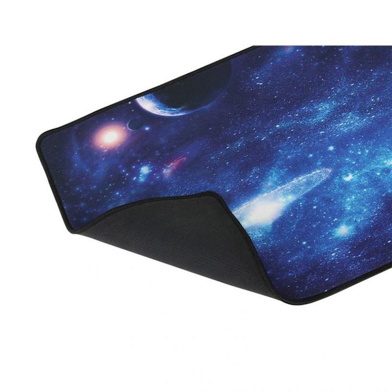 Mousepad mare, 88x30cm, cauciucat, pentru gaming, cu model Cosmos