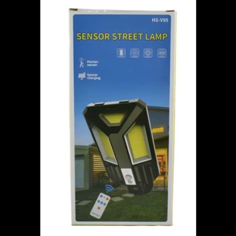 Mini proiector solar cu 3 Cob, senzor de miscare si telecomanda