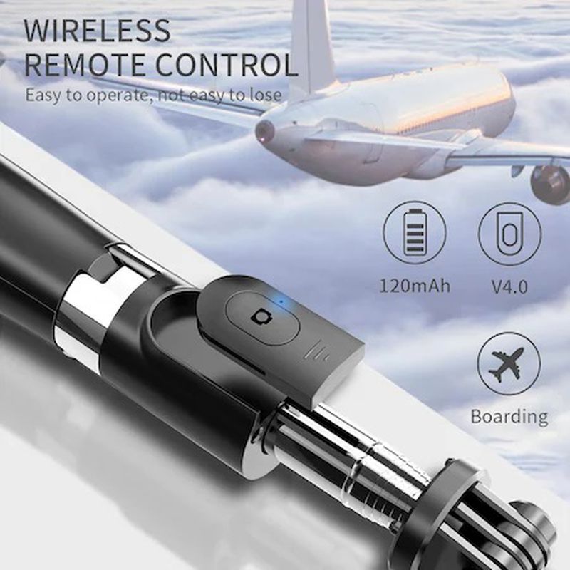 Selfie Stick, 3 in 1, Trepied, telecomanda detasabila bluetooth