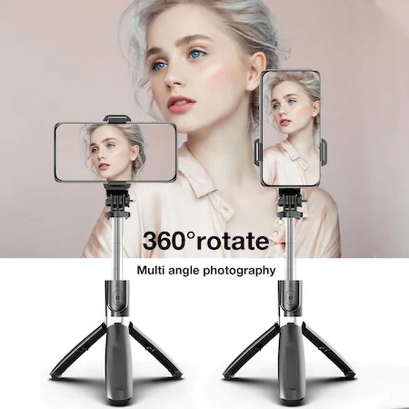 Selfie Stick, 3 in 1, Trepied, telecomanda detasabila bluetooth